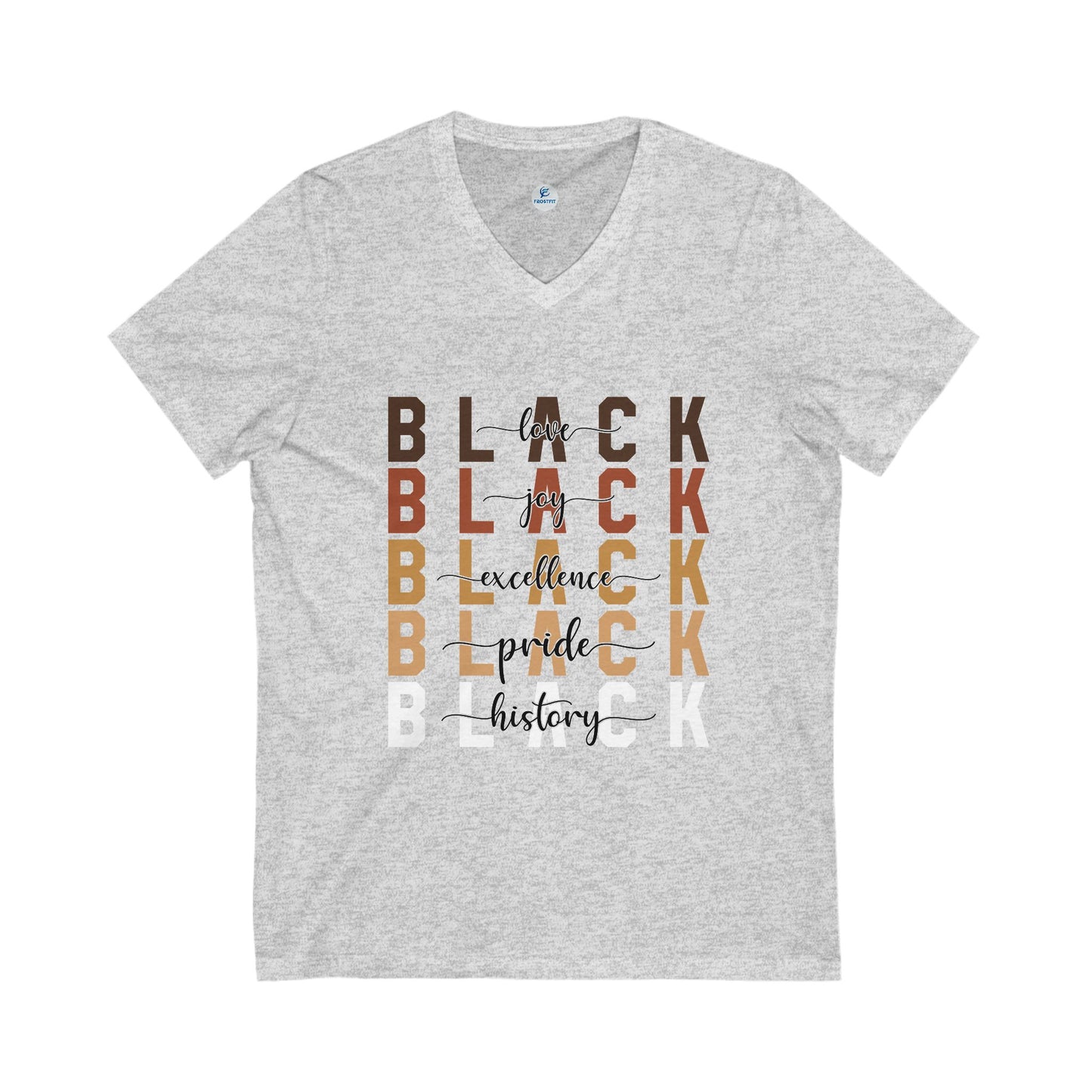Unisex Jersey Short Sleeve V-Neck Tee