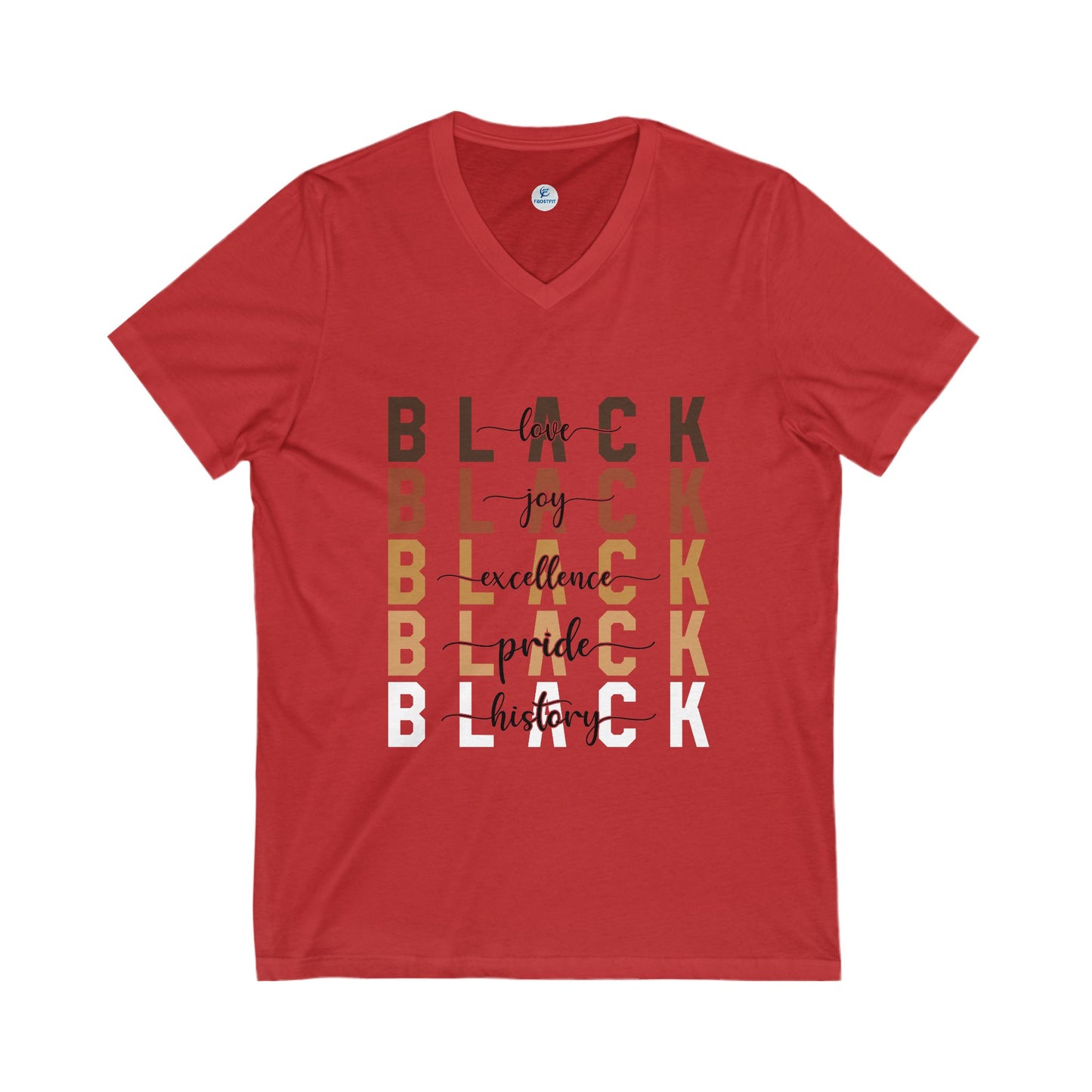 Unisex Jersey Short Sleeve V-Neck Tee