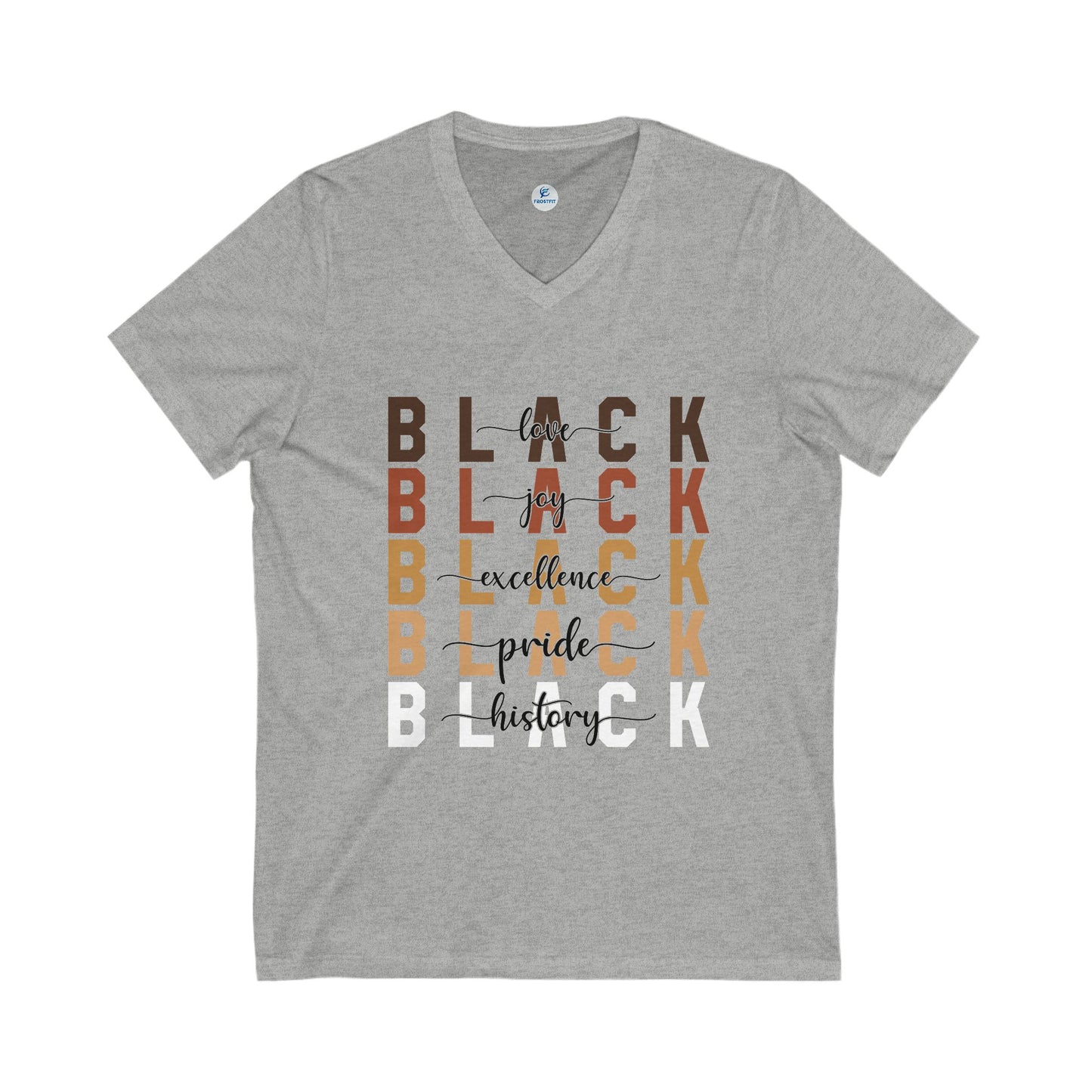 Unisex Jersey Short Sleeve V-Neck Tee