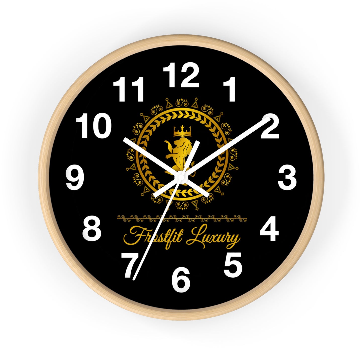 Luxurious Gold and Black Wall Clock - Firstfit Luxury Design