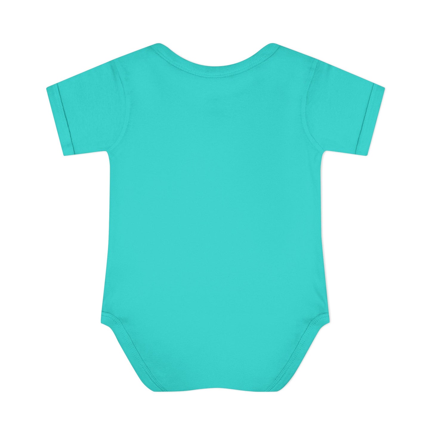 Personalized Blue Floral Infant Bodysuit - Custom Name "JASON"