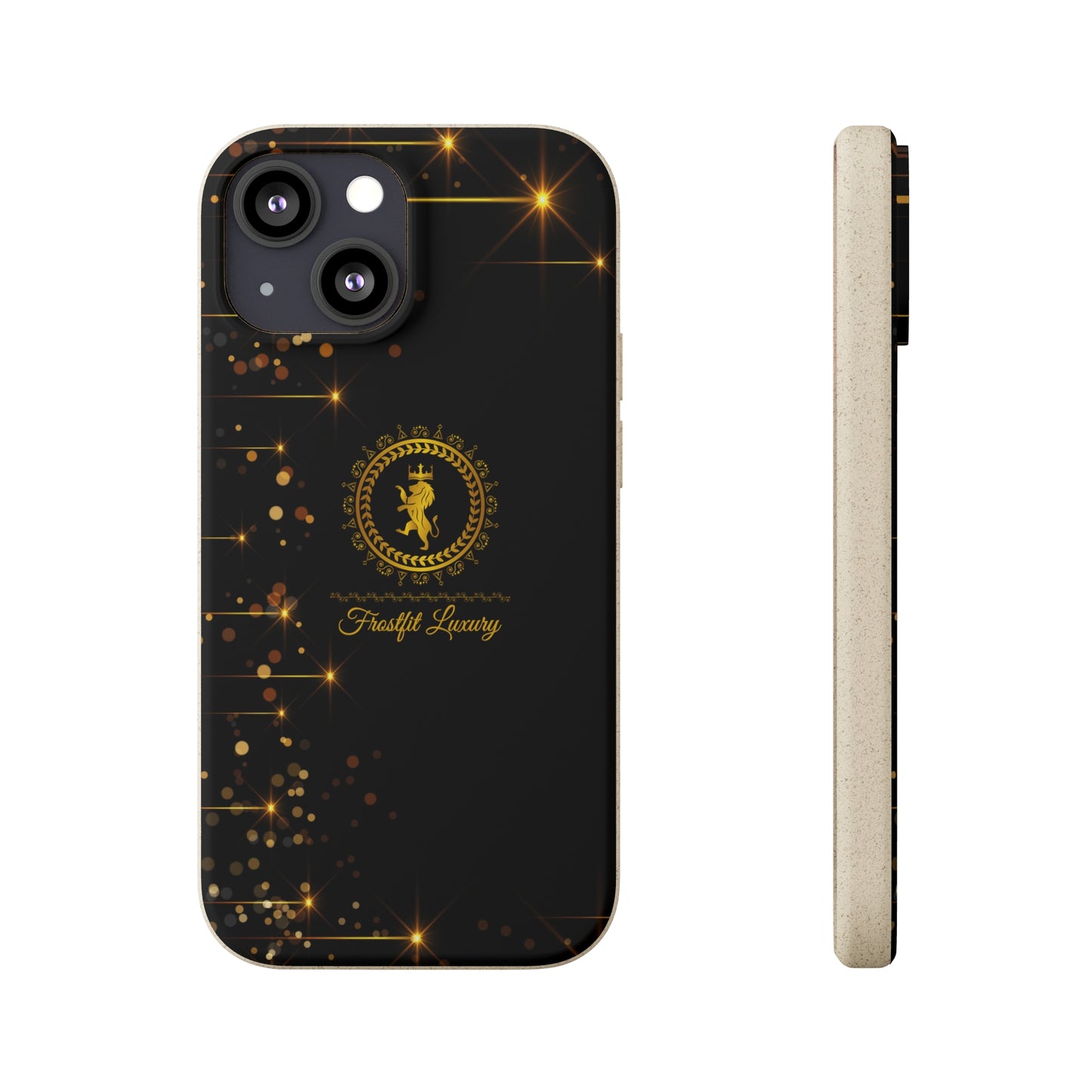 Eco-Friendly Luxury Biodegradable Phone Case with Sparkling Design