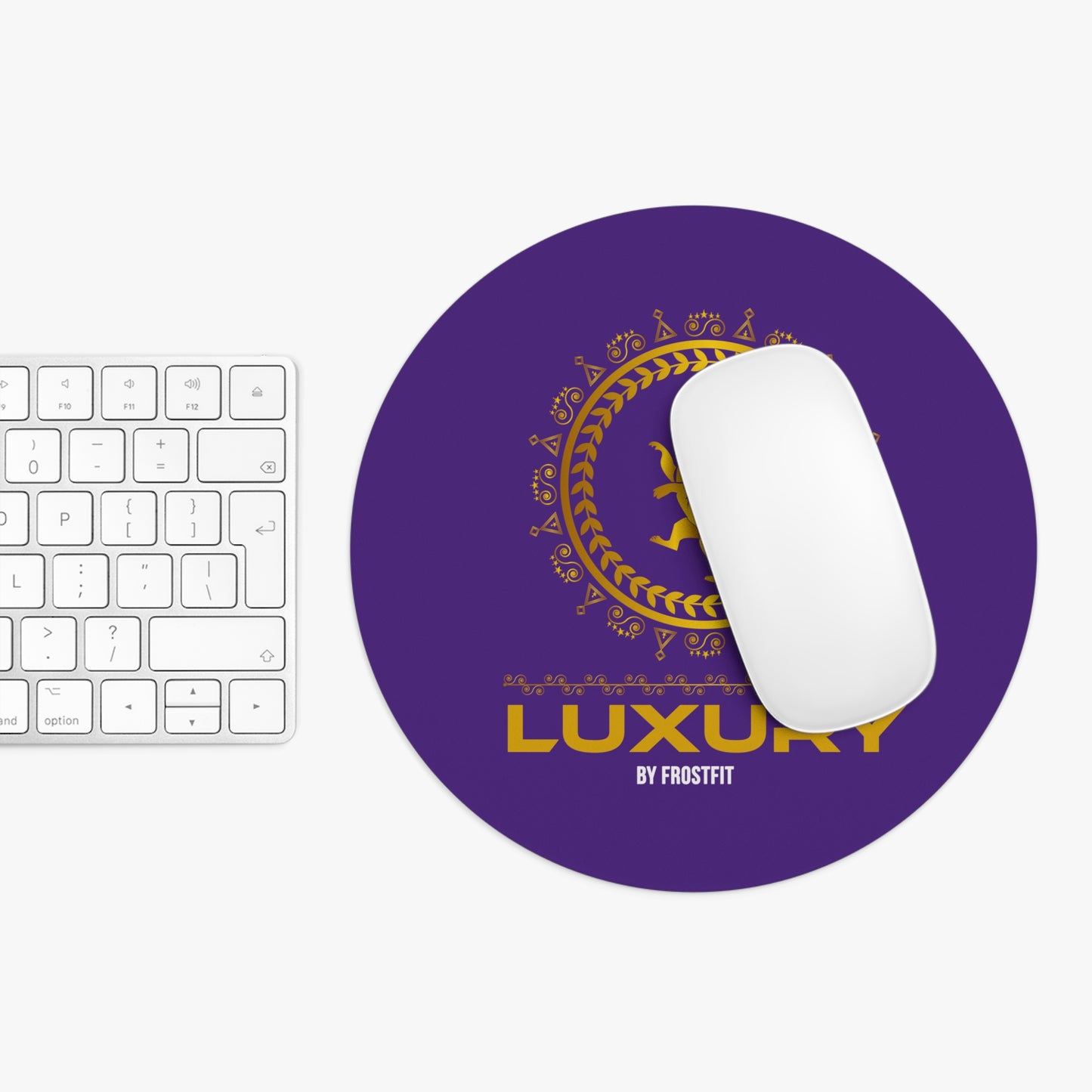 Luxury Gold Lion Mouse Pad - Premium Office Accessory