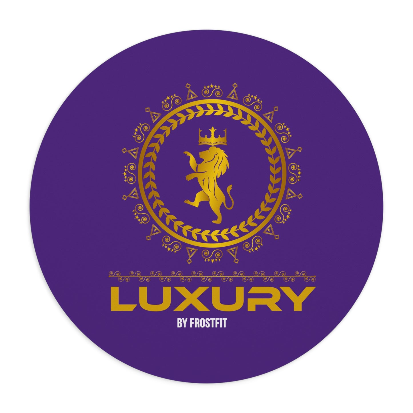 Luxury Gold Lion Mouse Pad - Premium Office Accessory