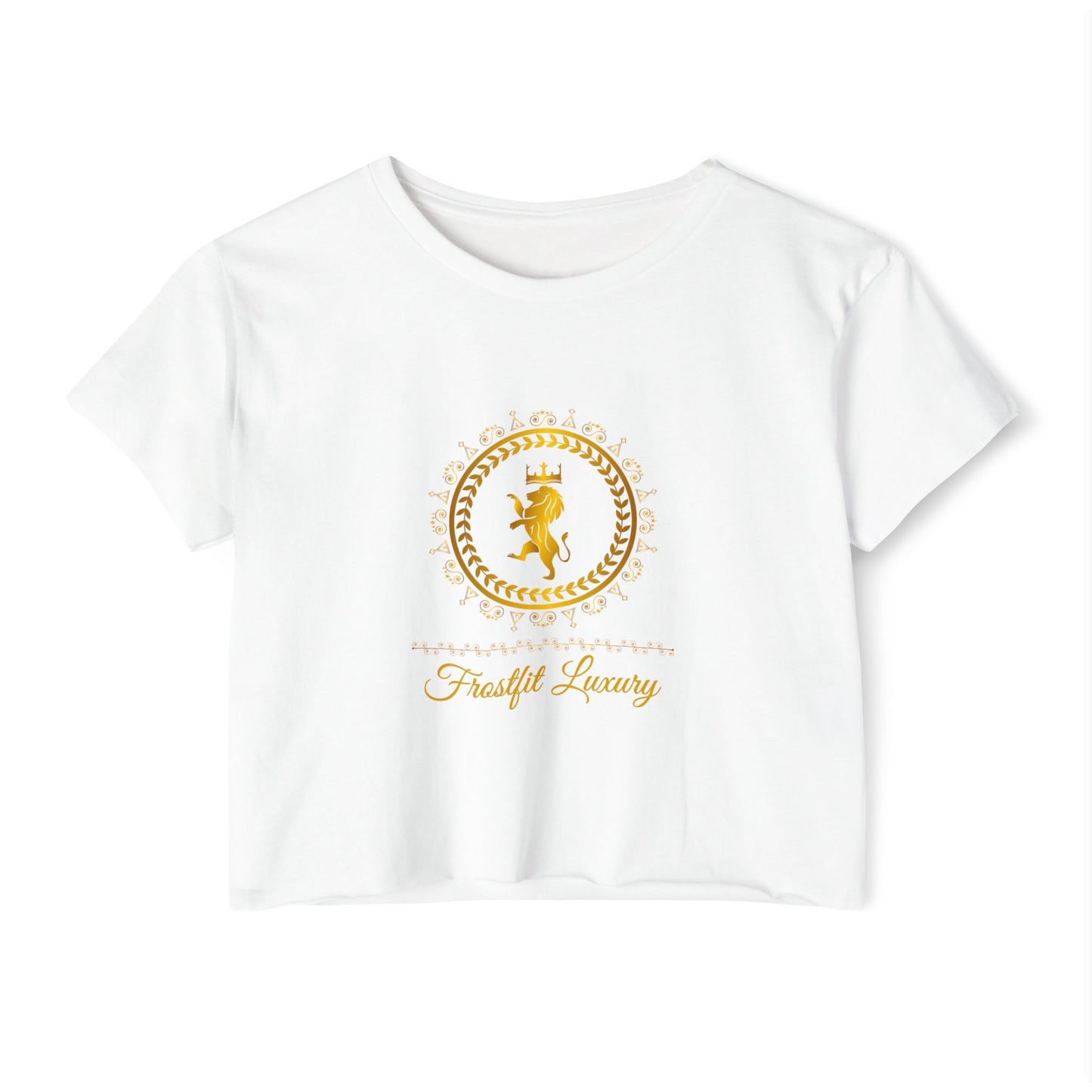 Frosted Luxury Women's Festival Crop Top - Empowering Queen Design for Celebrations