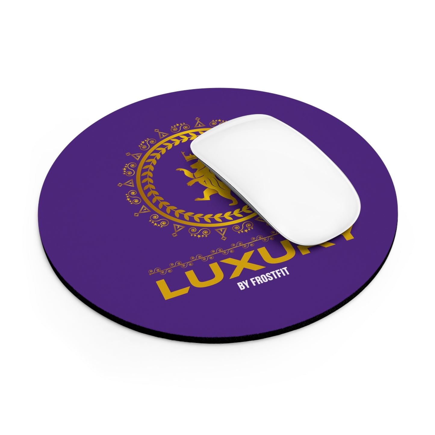 Luxury Gold Lion Mouse Pad - Premium Office Accessory