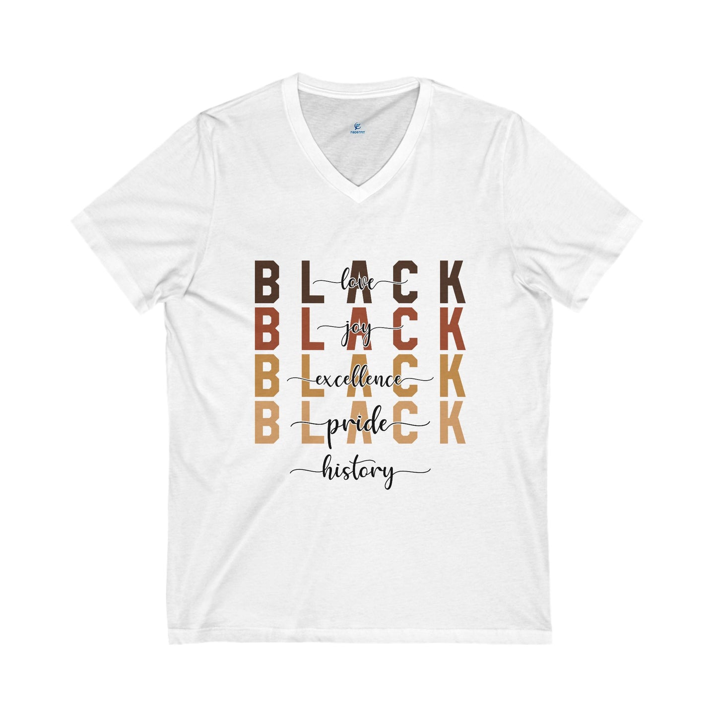 Unisex Jersey Short Sleeve V-Neck Tee