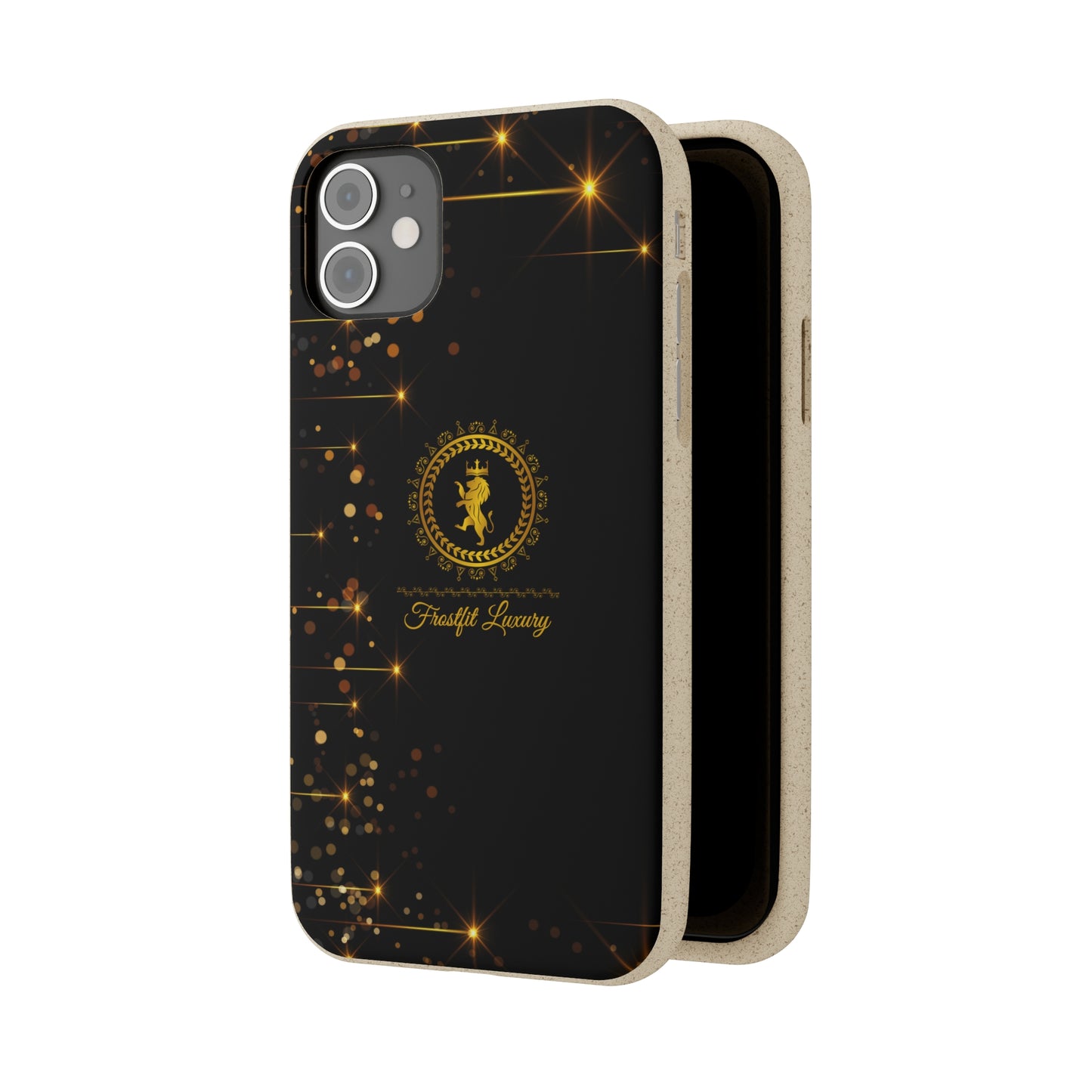 Eco-Friendly Luxury Biodegradable Phone Case with Sparkling Design