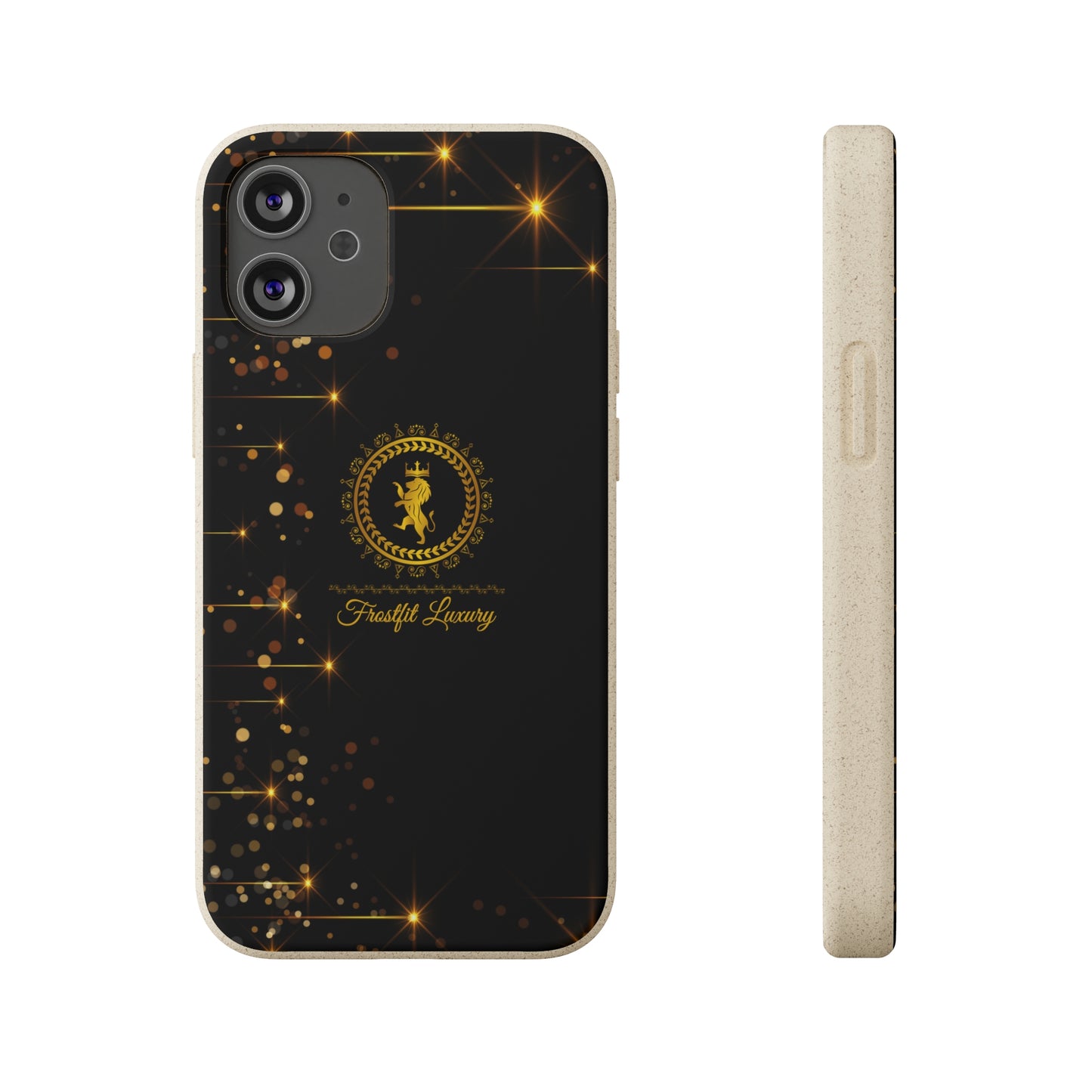 Eco-Friendly Luxury Biodegradable Phone Case with Sparkling Design