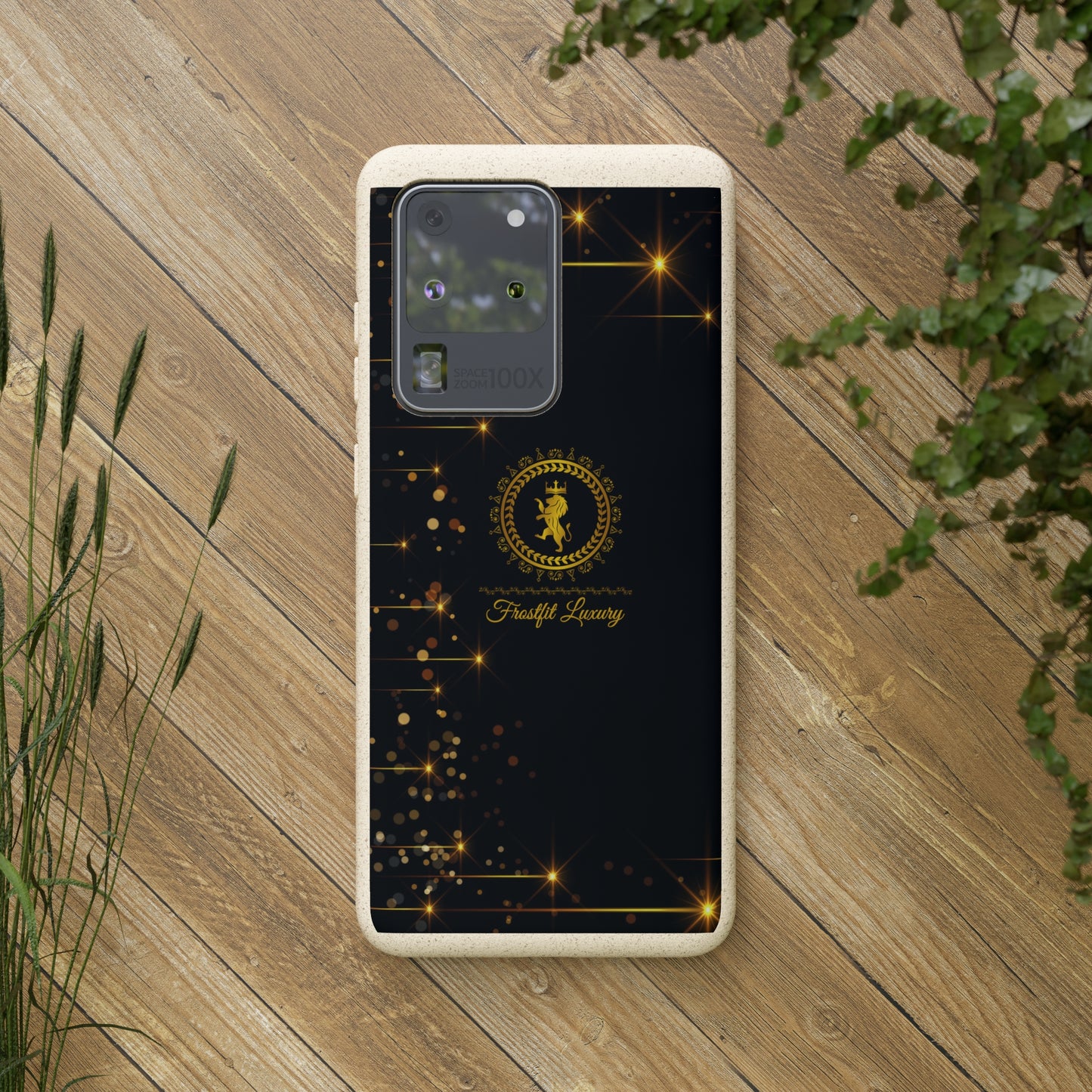 Eco-Friendly Luxury Biodegradable Phone Case with Sparkling Design