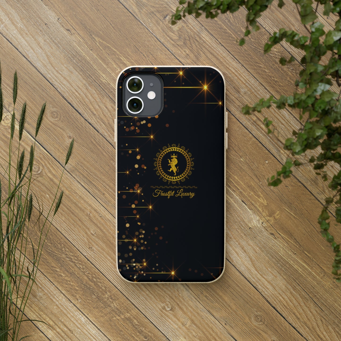 Eco-Friendly Luxury Biodegradable Phone Case with Sparkling Design