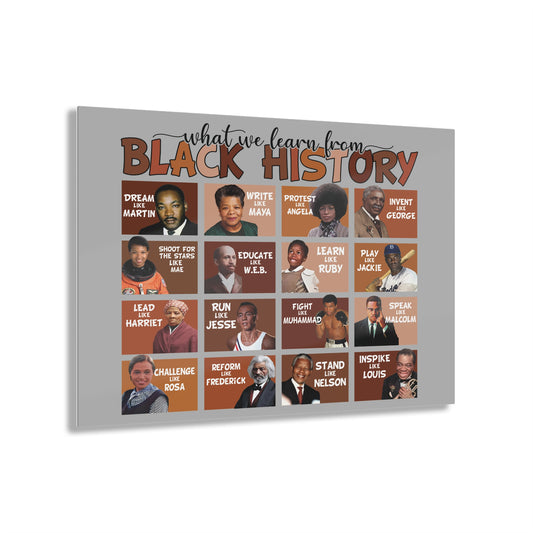 Inspirational Black History Acrylic Print - Celebrate Achievements & Legacy