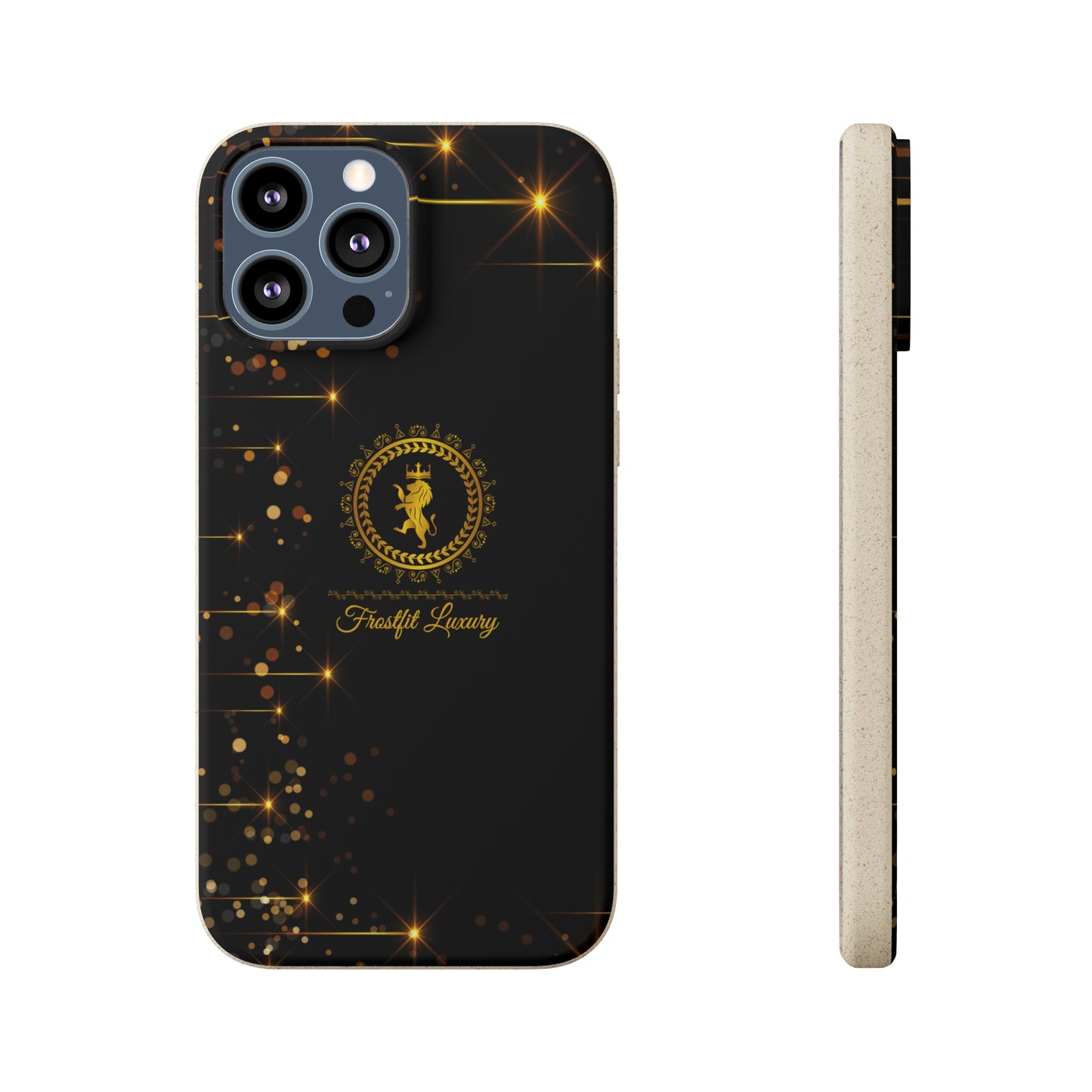 Eco-Friendly Luxury Biodegradable Phone Case with Sparkling Design