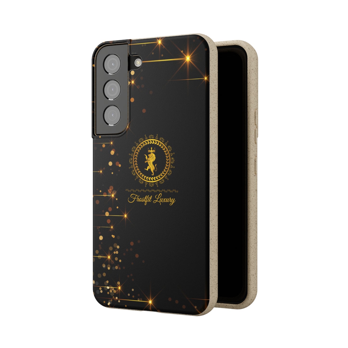 Eco-Friendly Luxury Biodegradable Phone Case with Sparkling Design