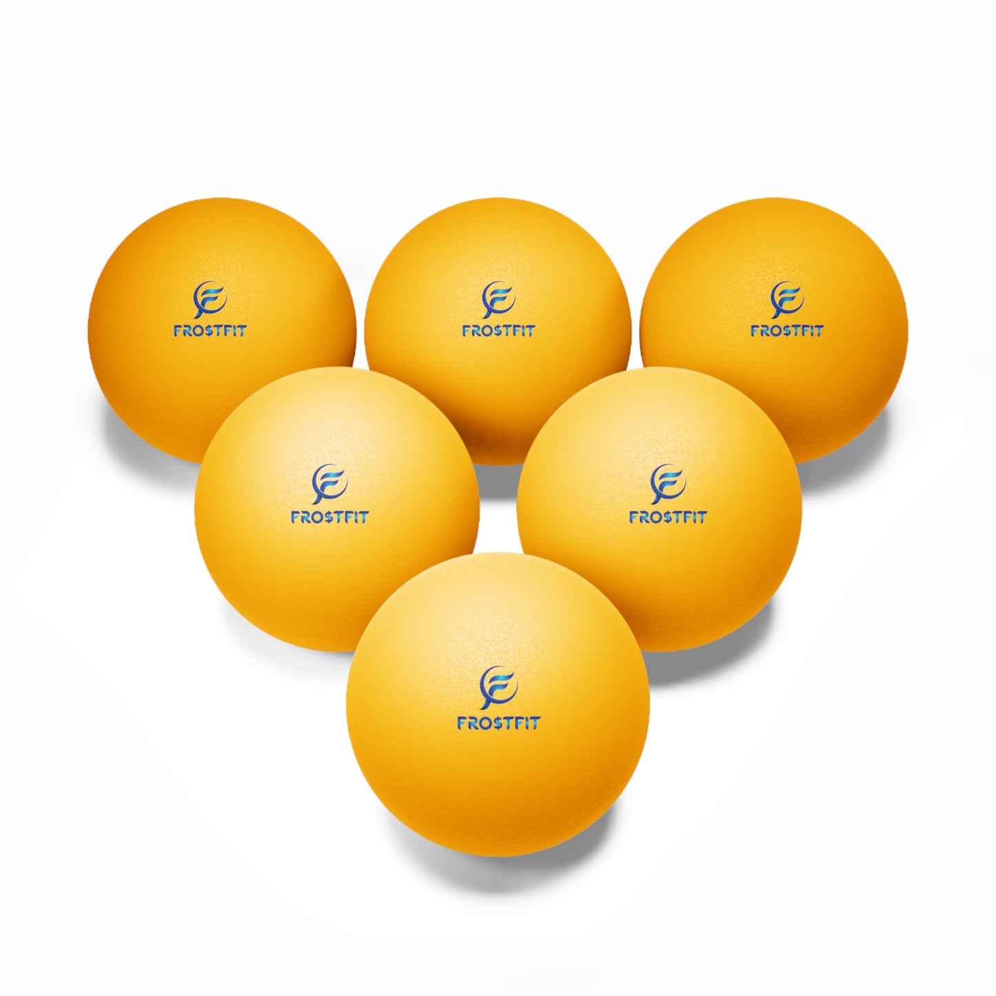 FRO$TFIT Premium Ping Pong Balls - 6 Pack for Fun & Play