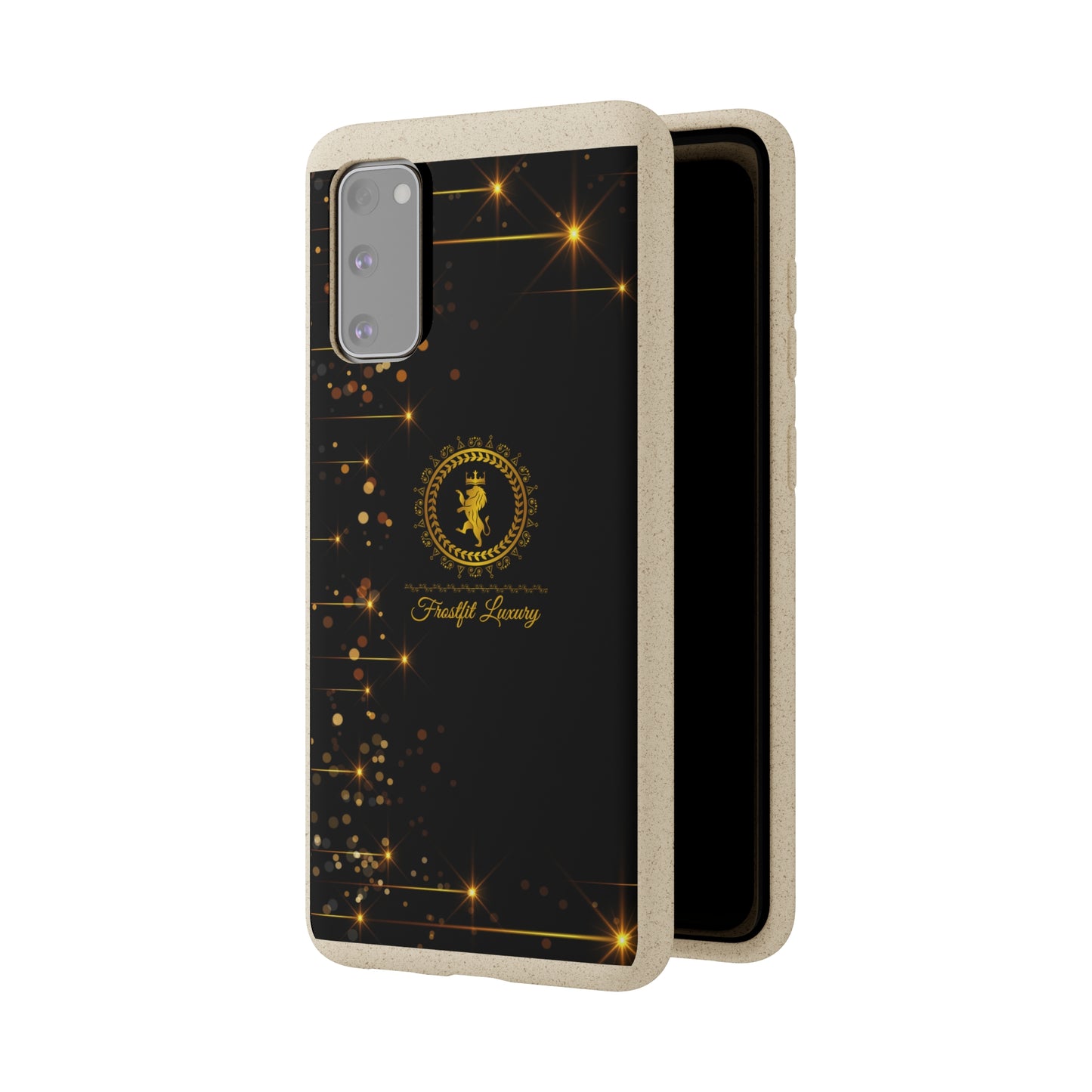 Eco-Friendly Luxury Biodegradable Phone Case with Sparkling Design