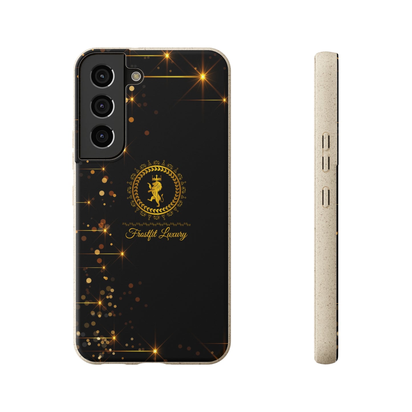 Eco-Friendly Luxury Biodegradable Phone Case with Sparkling Design