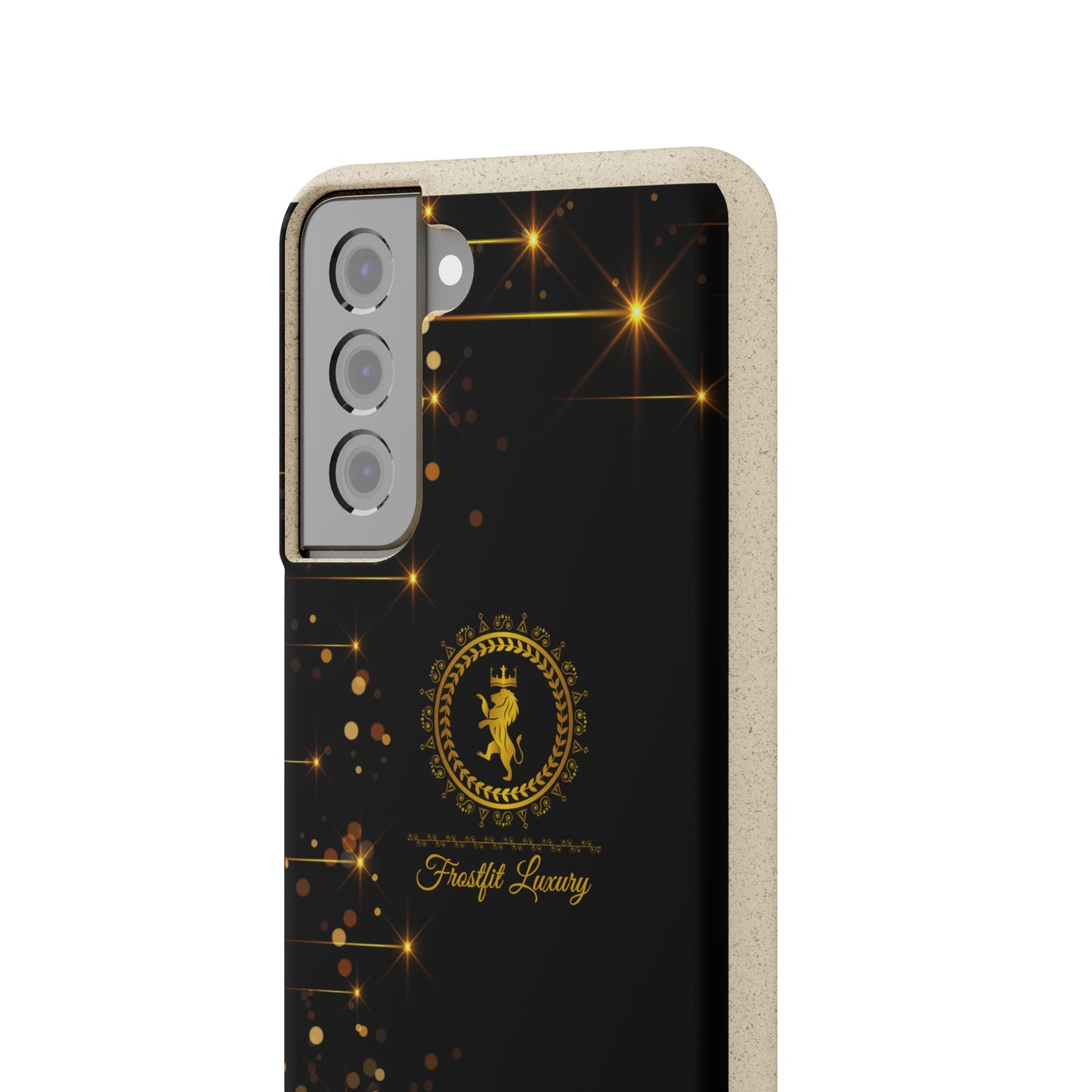 Eco-Friendly Luxury Biodegradable Phone Case with Sparkling Design