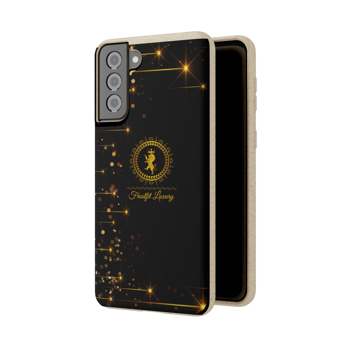 Eco-Friendly Luxury Biodegradable Phone Case with Sparkling Design