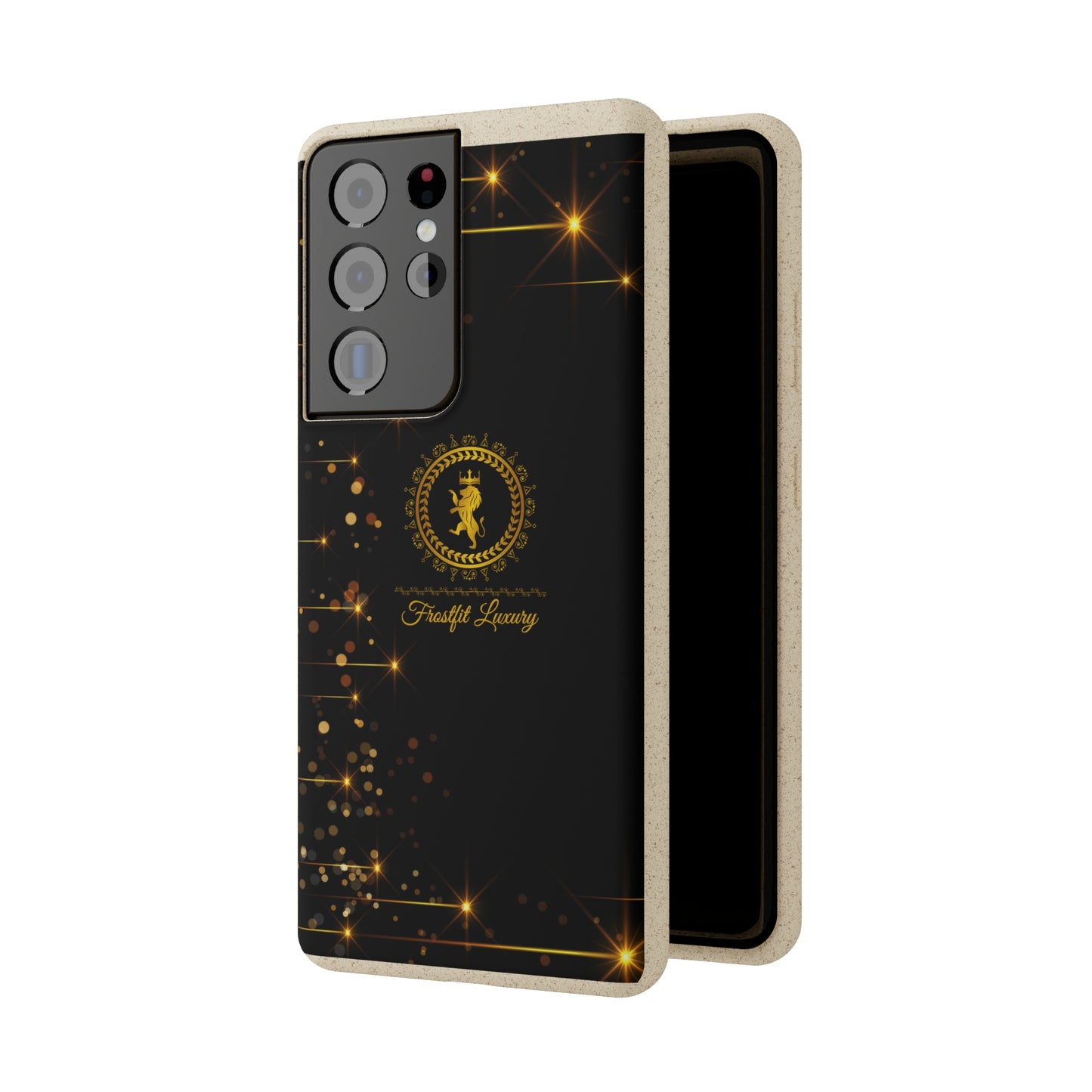 Eco-Friendly Luxury Biodegradable Phone Case with Sparkling Design