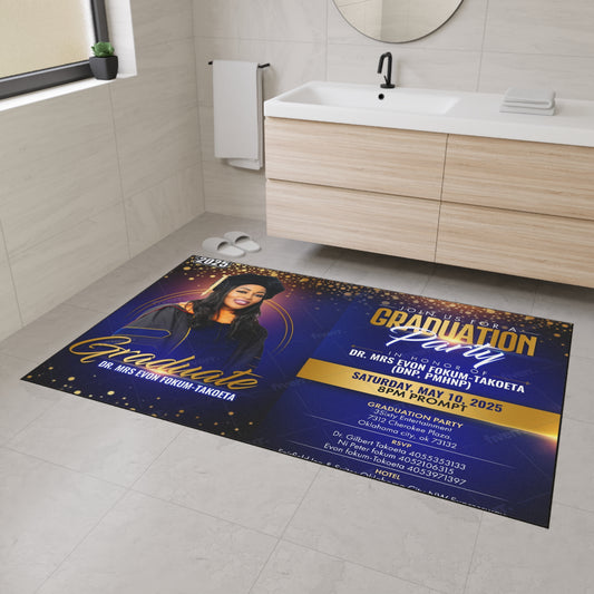 Custom Graduation Floor Mat | Heavy Duty Welcome Mat for Graduation Parties