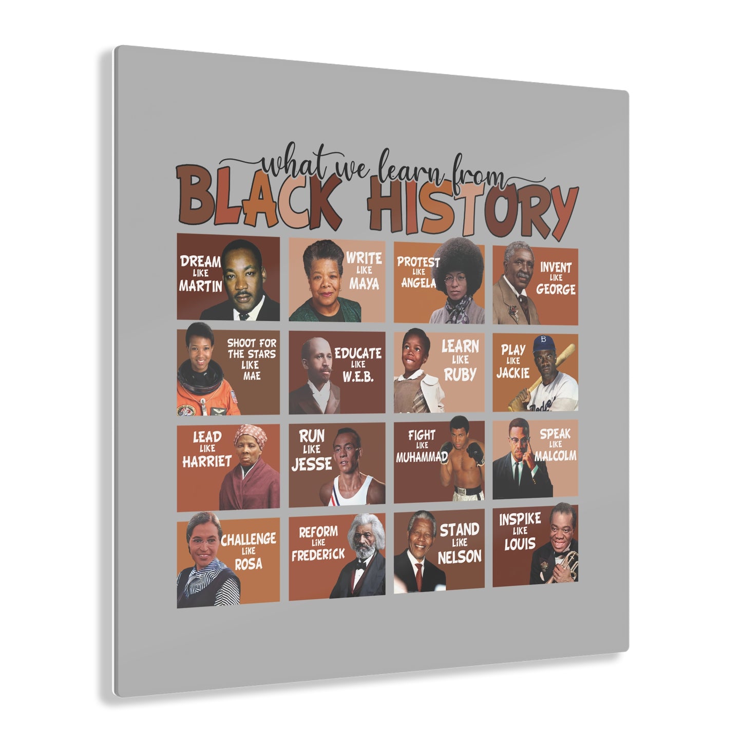 Inspirational Black History Acrylic Print - Celebrate Achievements & Legacy