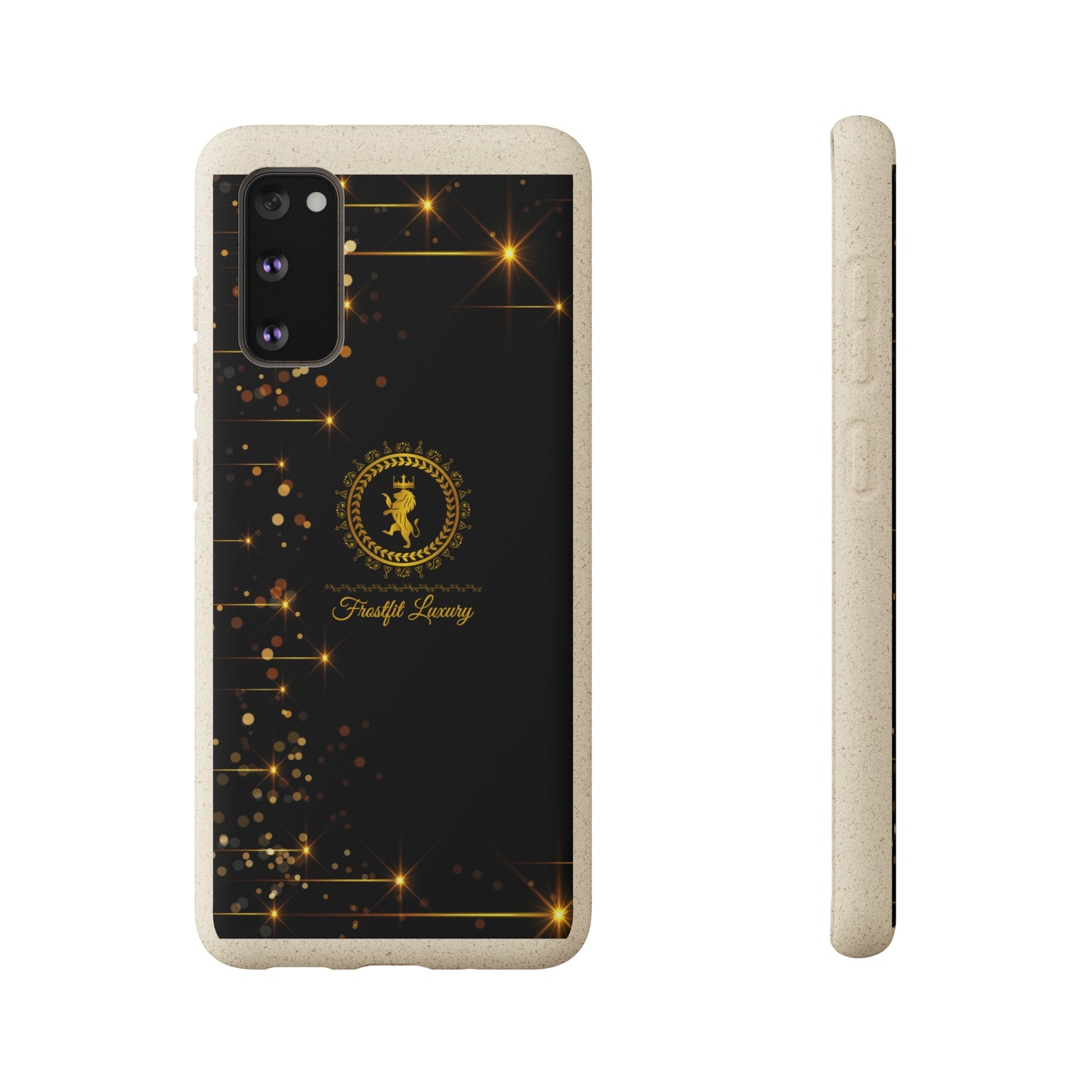 Eco-Friendly Luxury Biodegradable Phone Case with Sparkling Design