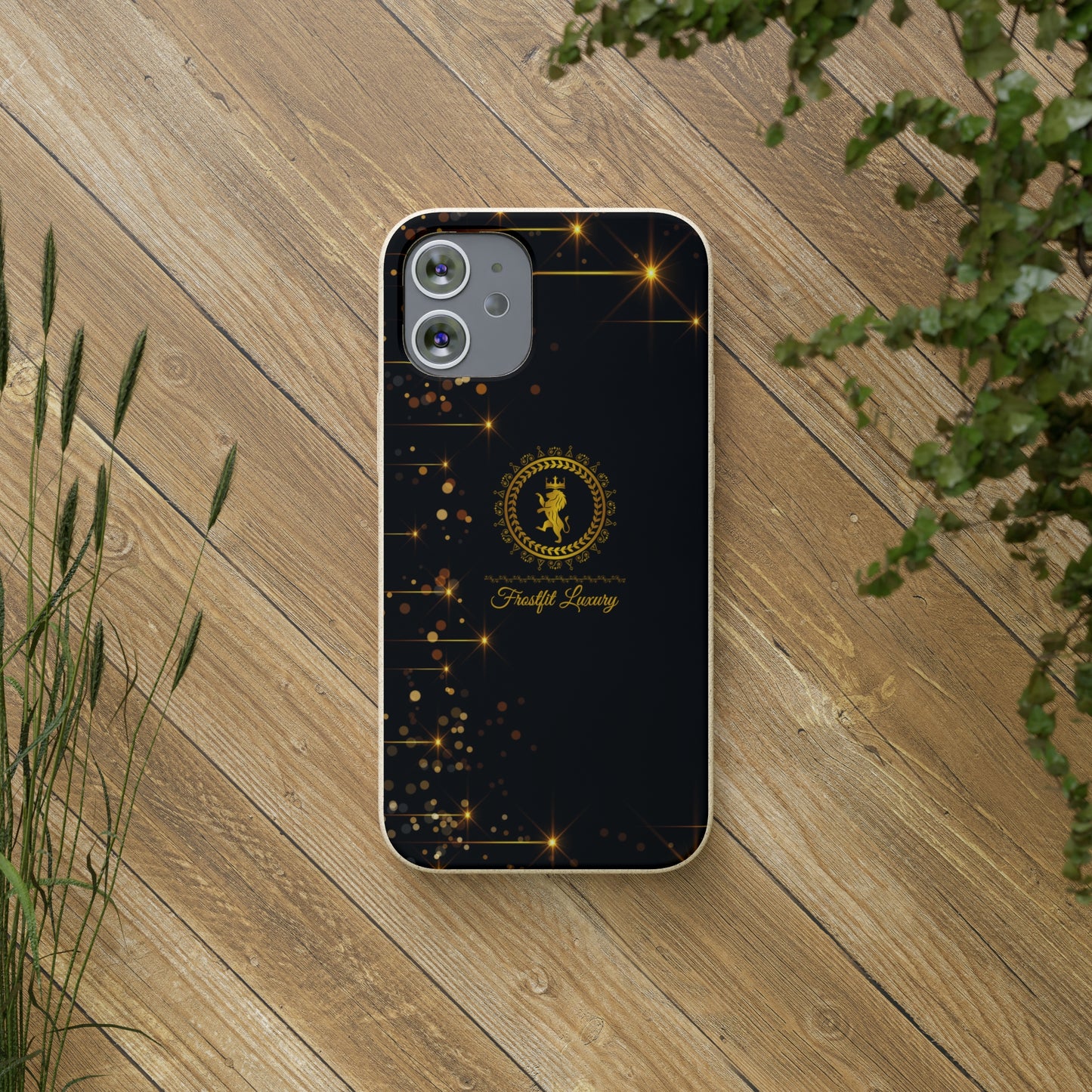 Eco-Friendly Luxury Biodegradable Phone Case with Sparkling Design