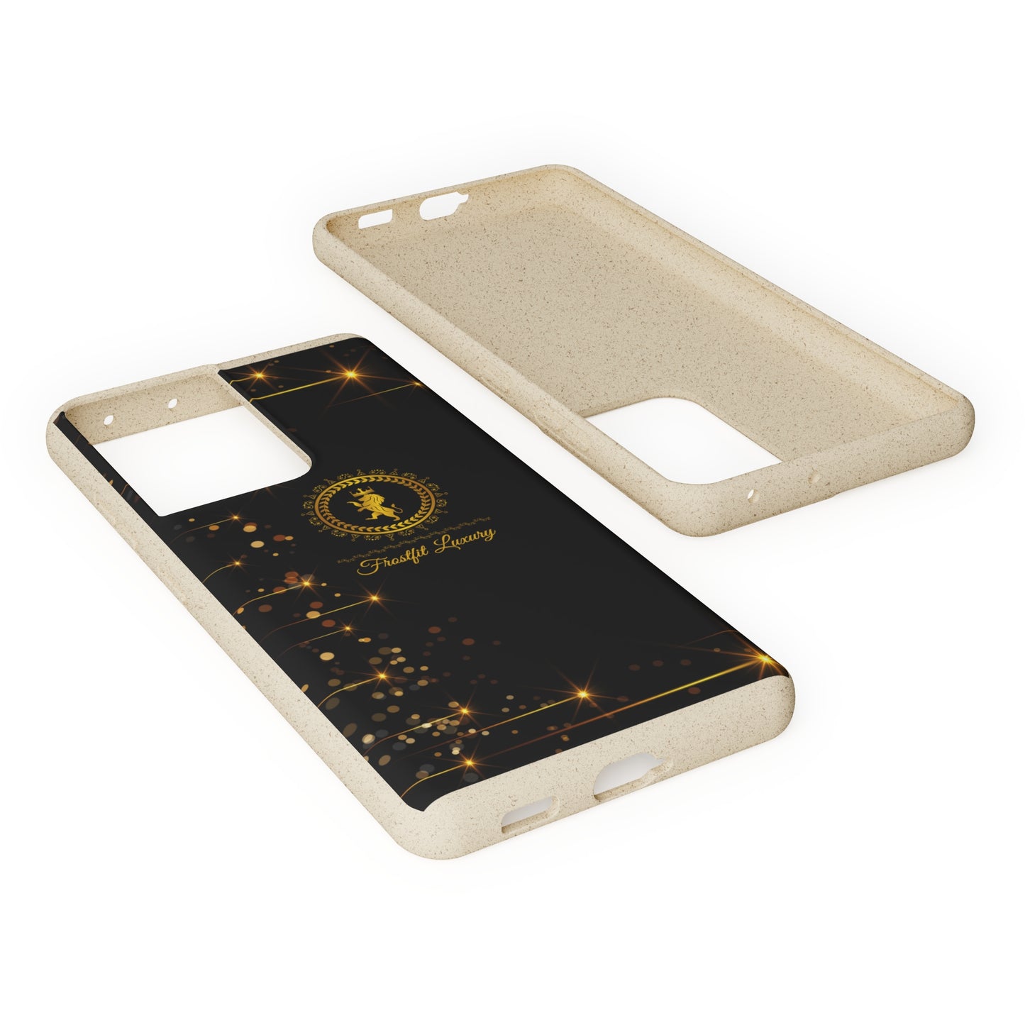 Eco-Friendly Luxury Biodegradable Phone Case with Sparkling Design