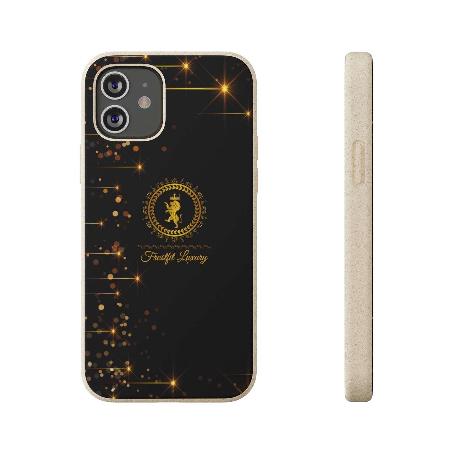 Eco-Friendly Luxury Biodegradable Phone Case with Sparkling Design