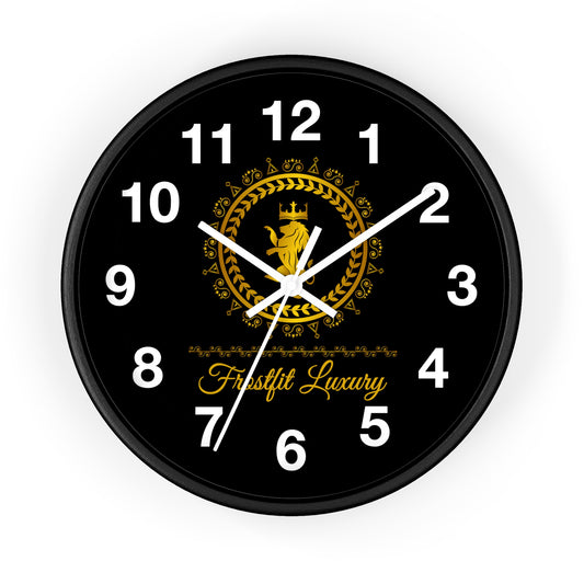 Luxurious Gold and Black Wall Clock - Firstfit Luxury Design