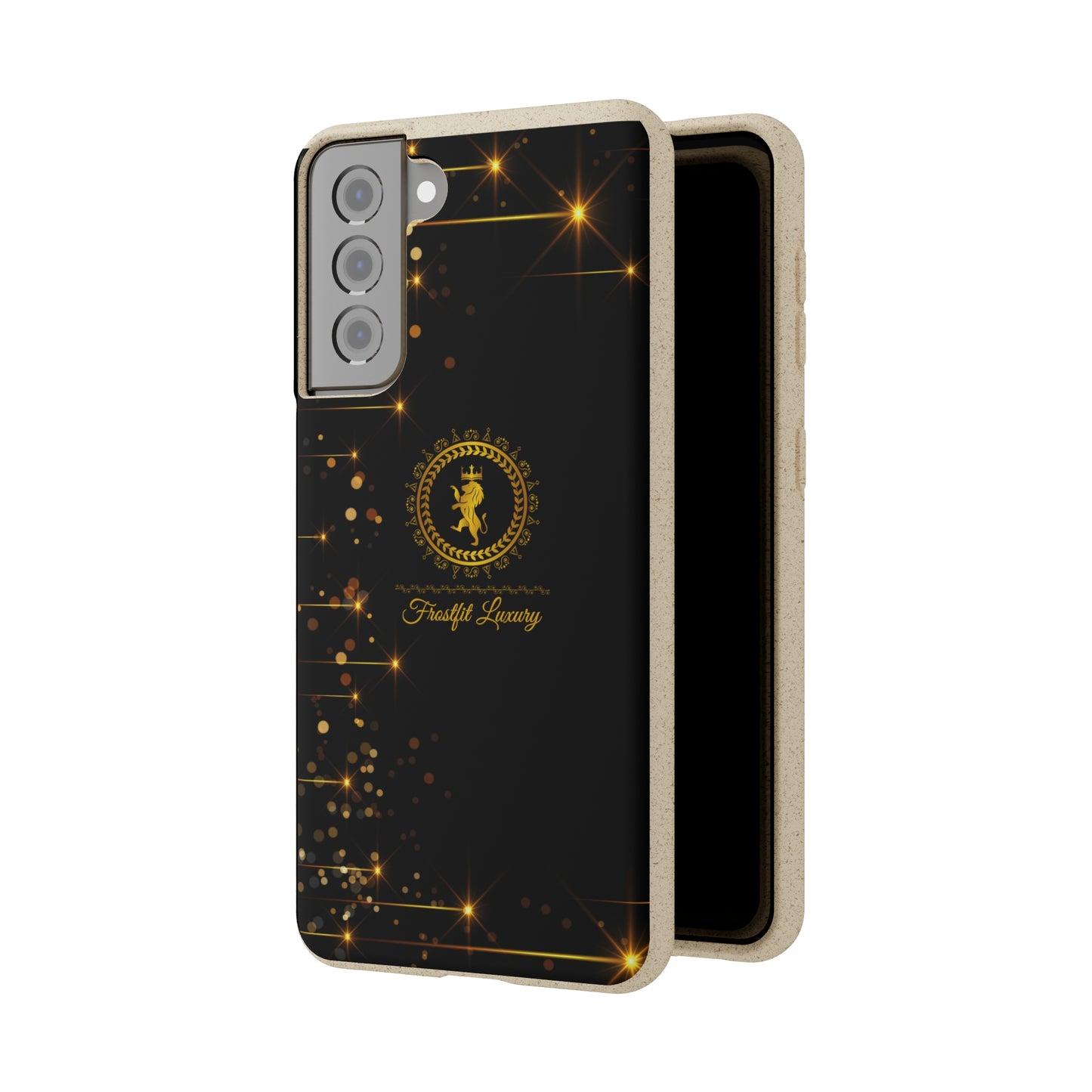 Eco-Friendly Luxury Biodegradable Phone Case with Sparkling Design