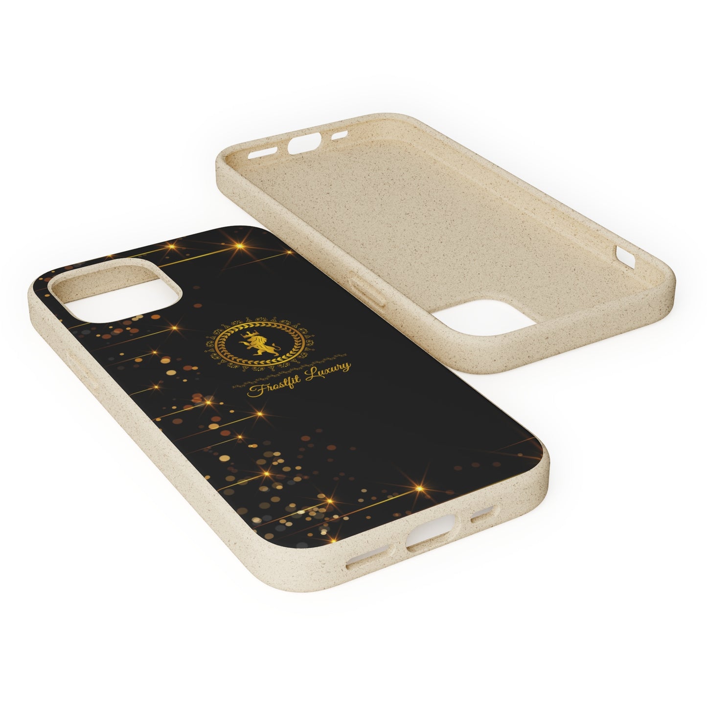 Eco-Friendly Luxury Biodegradable Phone Case with Sparkling Design