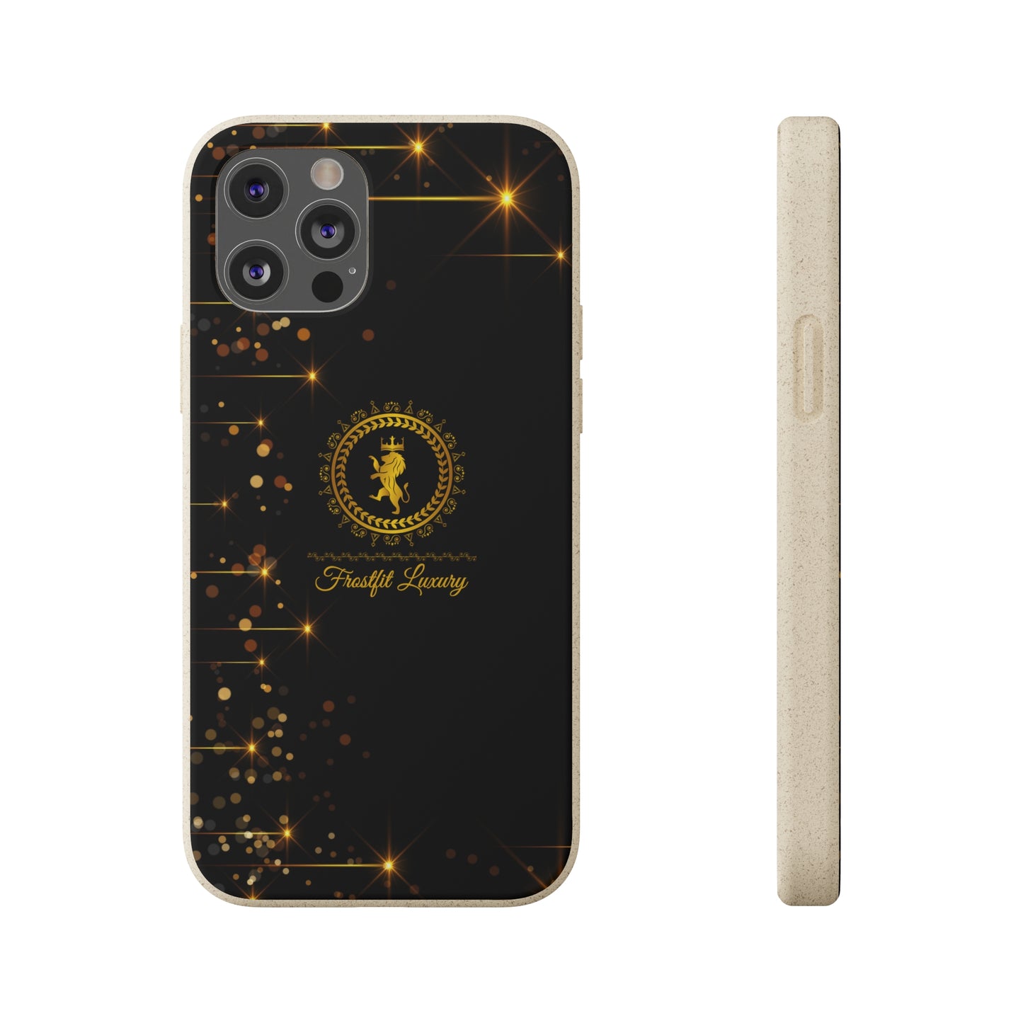 Eco-Friendly Luxury Biodegradable Phone Case with Sparkling Design