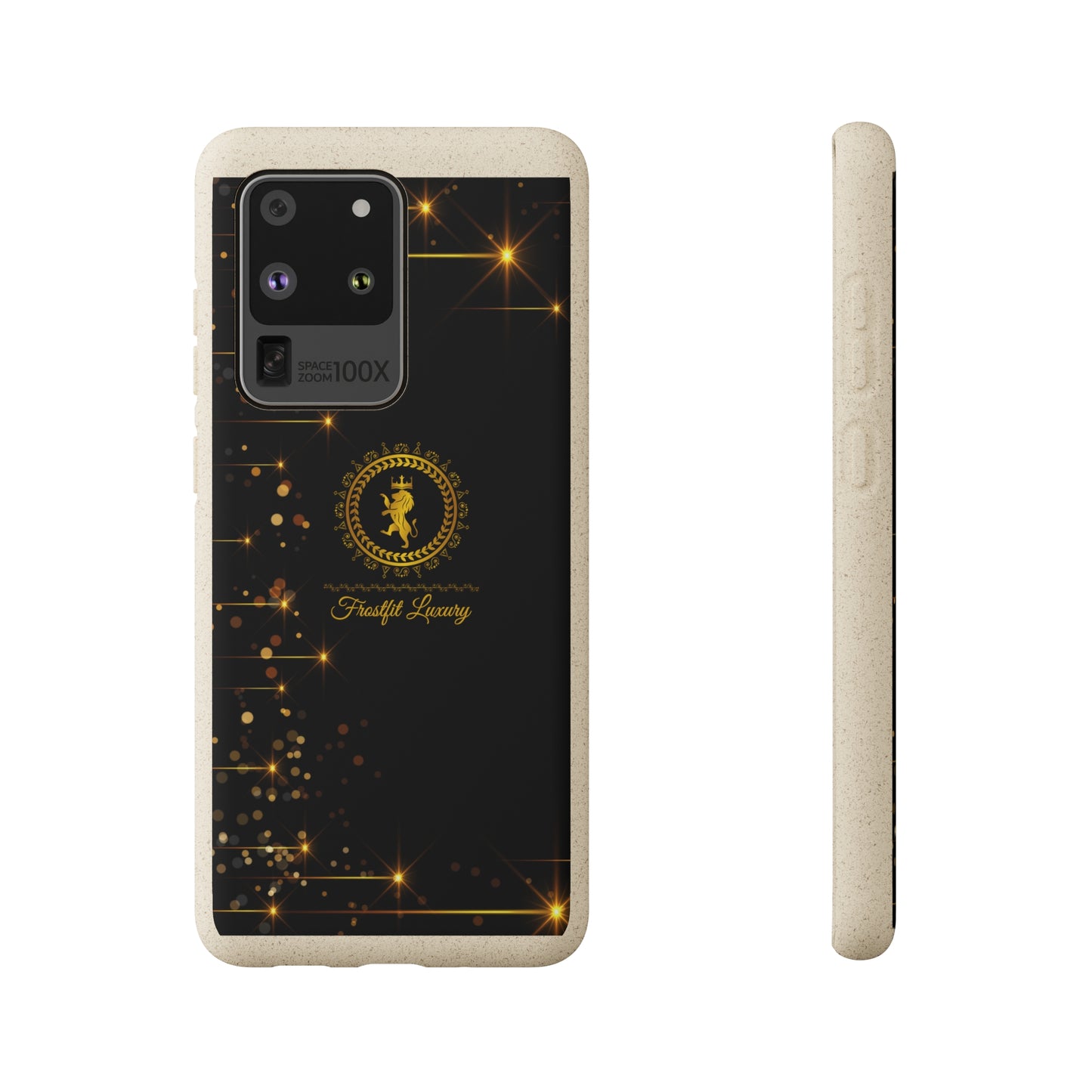 Eco-Friendly Luxury Biodegradable Phone Case with Sparkling Design