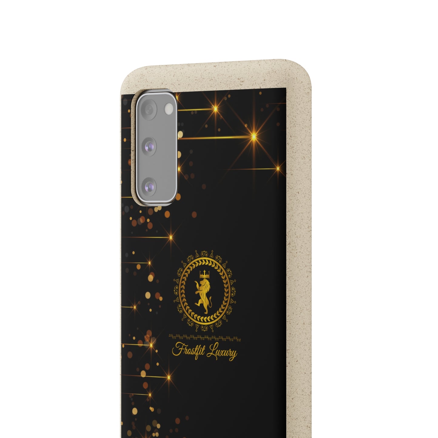 Eco-Friendly Luxury Biodegradable Phone Case with Sparkling Design