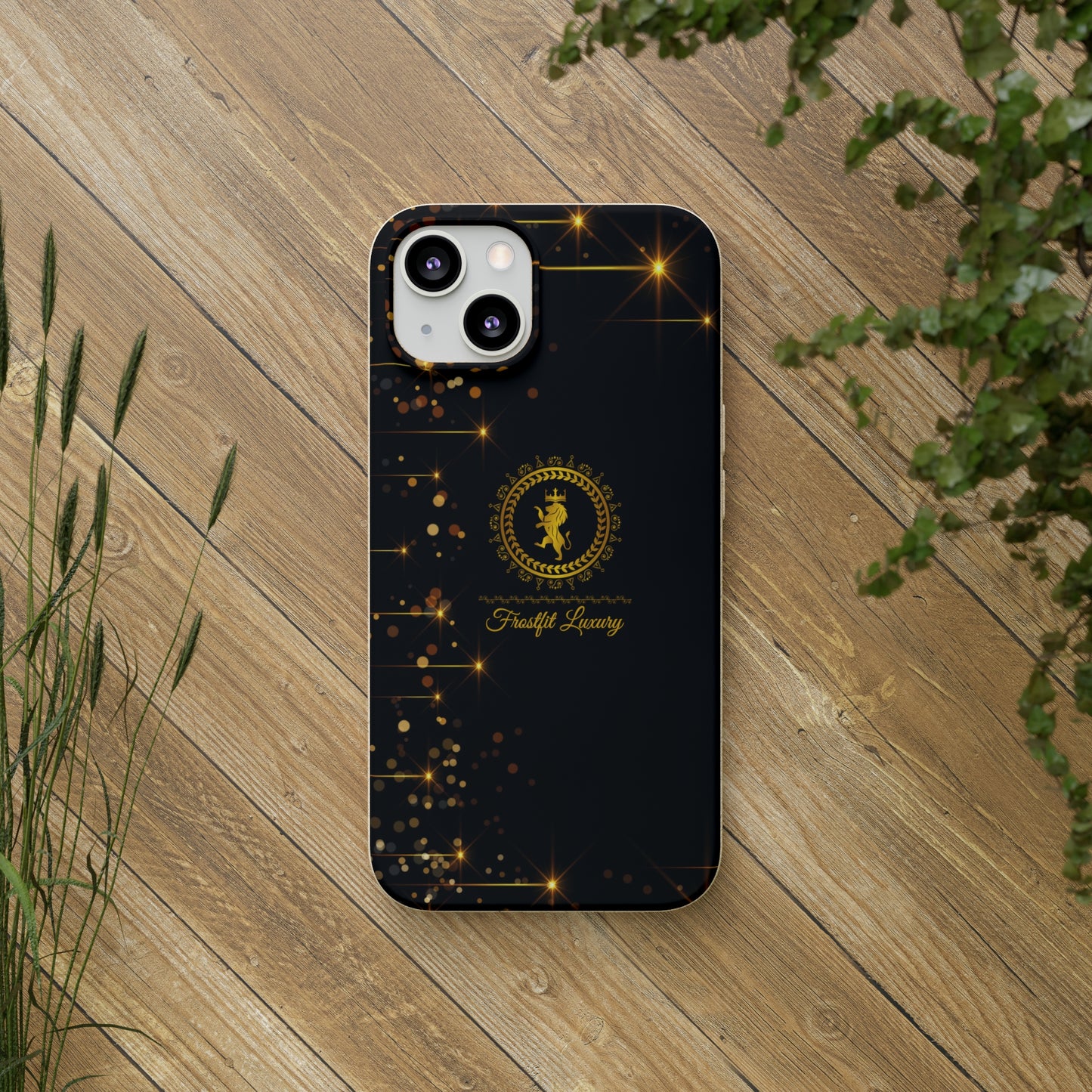 Eco-Friendly Luxury Biodegradable Phone Case with Sparkling Design