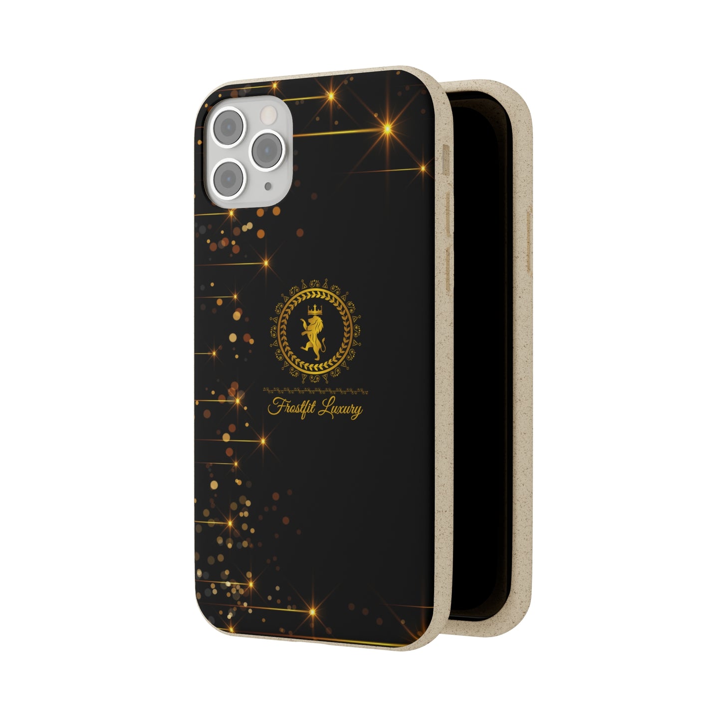 Eco-Friendly Luxury Biodegradable Phone Case with Sparkling Design